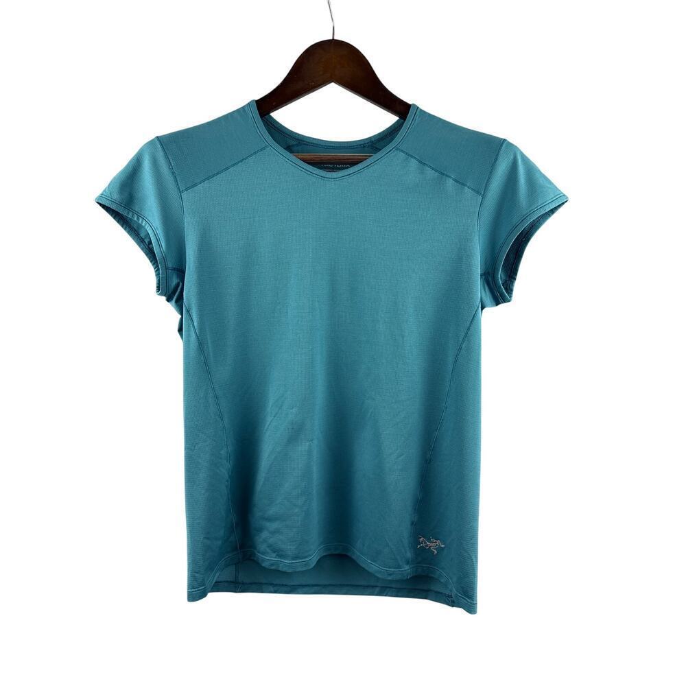 Women’s Arc’Teryx Small Dark Aqua Short Sleeve Sports Shirt